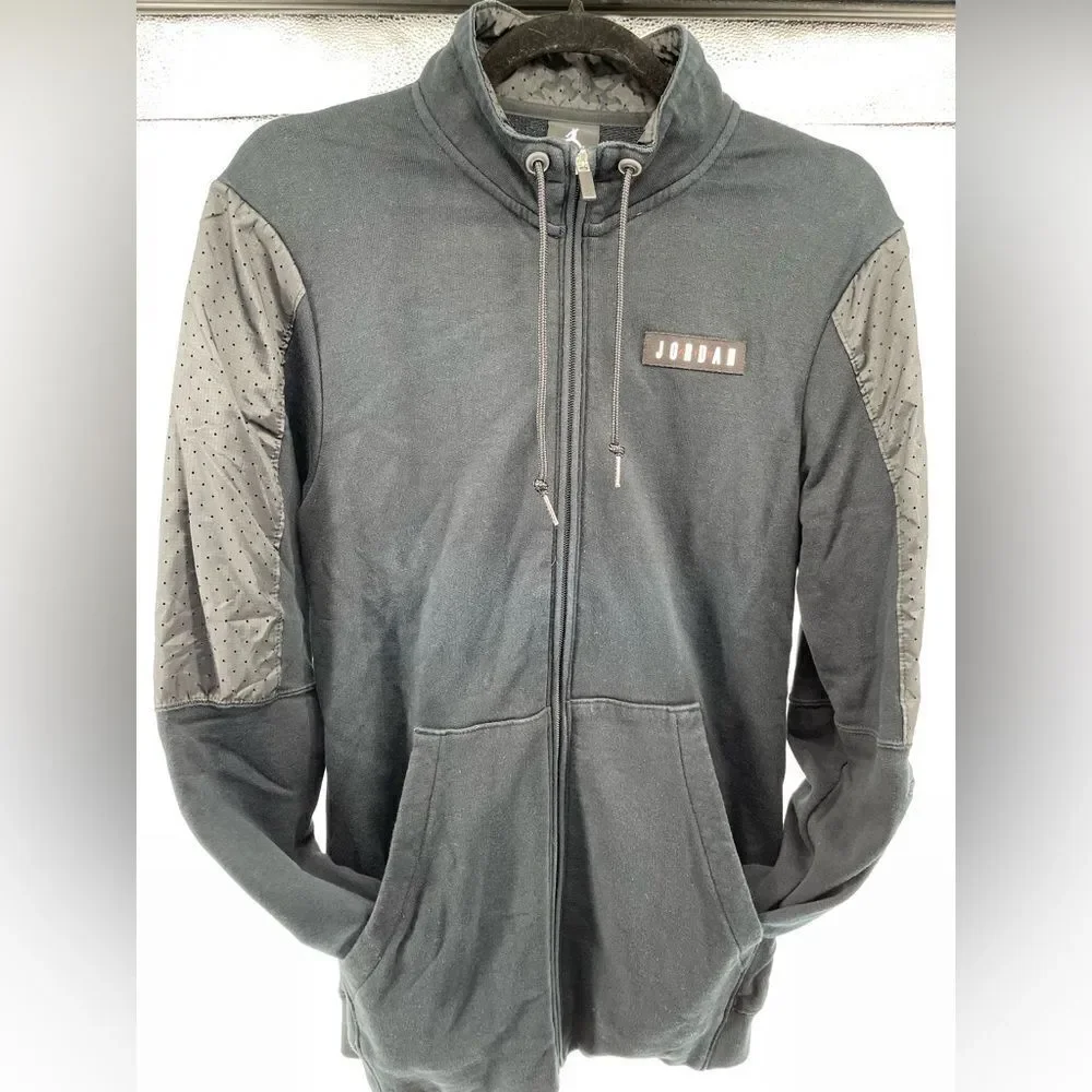 Air Jordan 6 VI Black Full Zip Jacket Men’s Small Jumpman High Collar